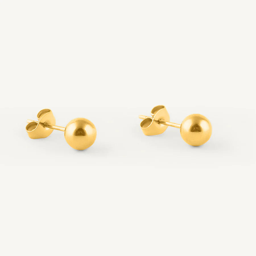Plain Ball Stud Earrings