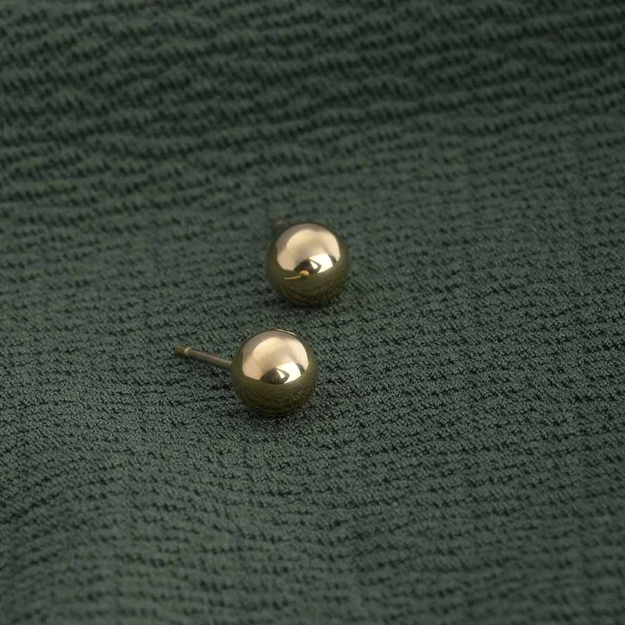 Plain Ball Stud Earrings